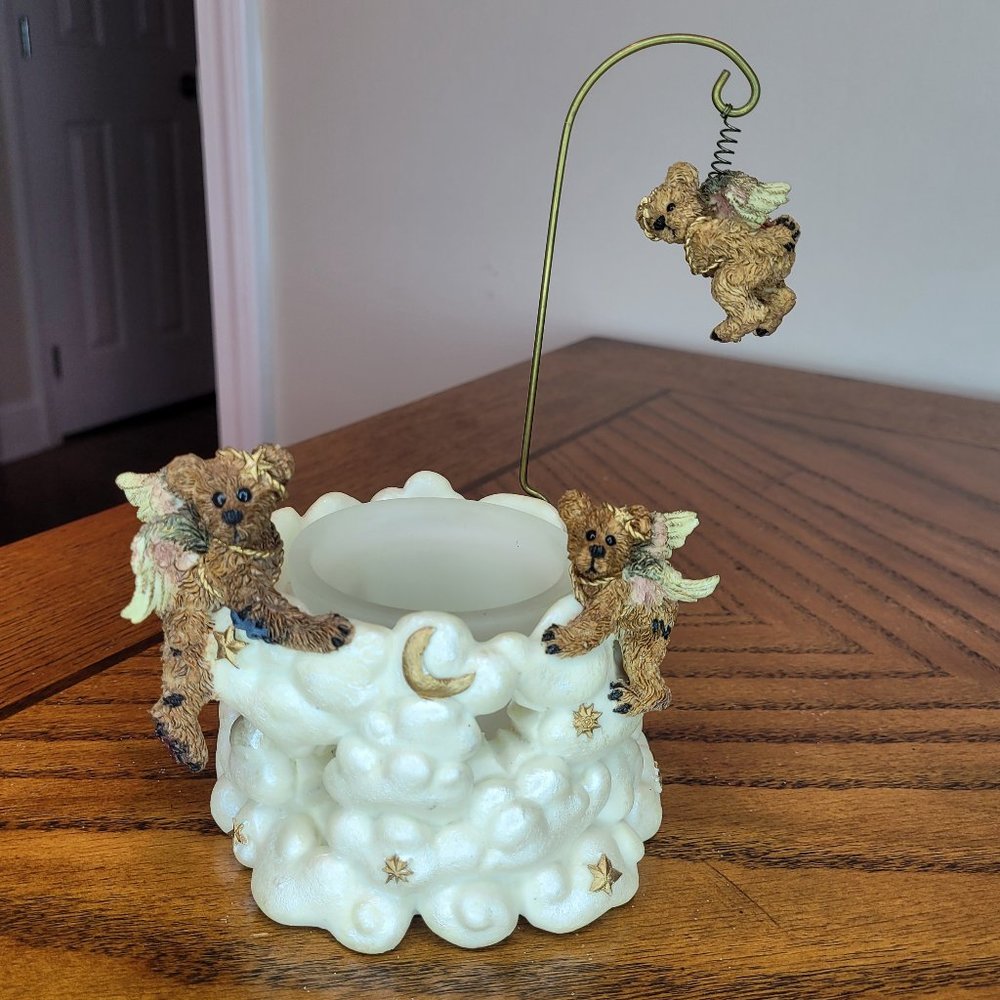 Boyds Bears Resin #27722 Winged Angels Heaven Candleholder